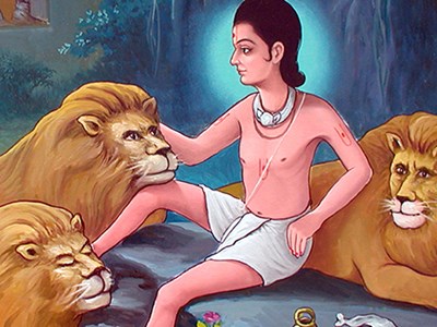 Ascetics And Lions